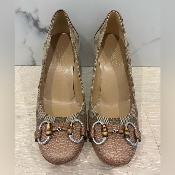 Gucci mid-heel pump with horsebit, size 35 - Picture 3 of 6